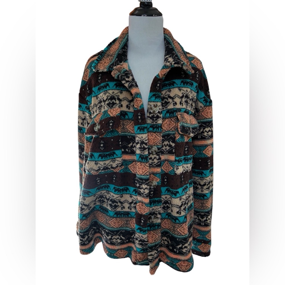 Patterned Women's Jacket - Multicolor - image 1